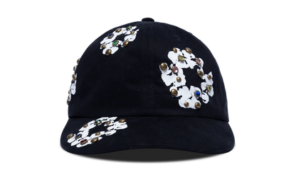 Rhinestone Cotton Wreath Cap "Black" DT351