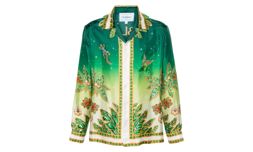 Cuban Collar Long-Sleeve Shirt "Joyaux D'Afrique" MS24 SH 006 01 JOYA