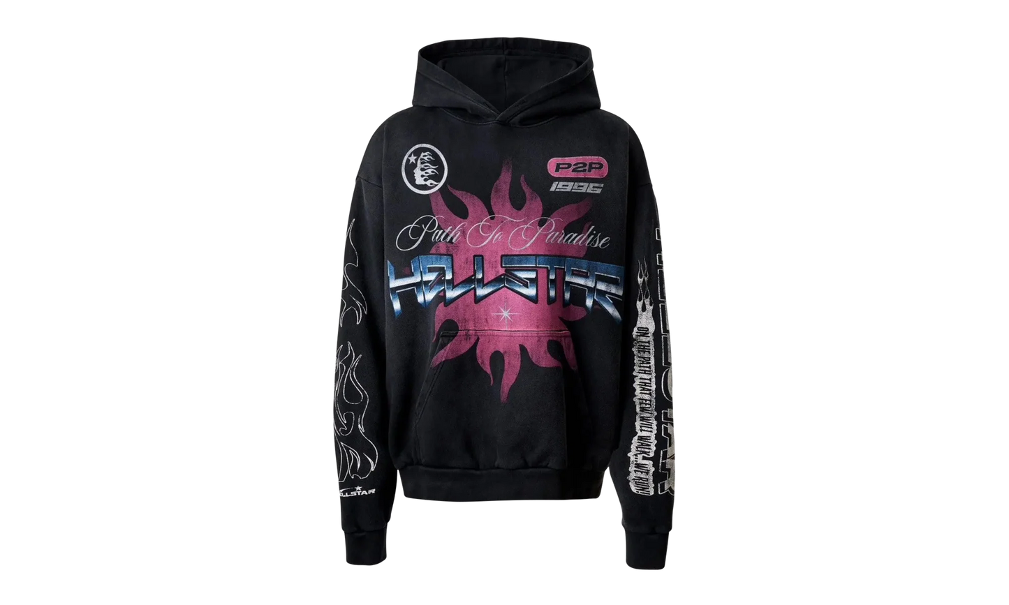 RACER HOODIE "Black" HSR166