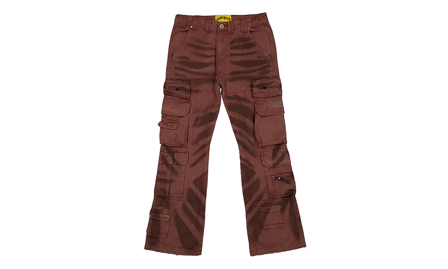 Skidrow Flared Cargo Pants "Clay" GS118