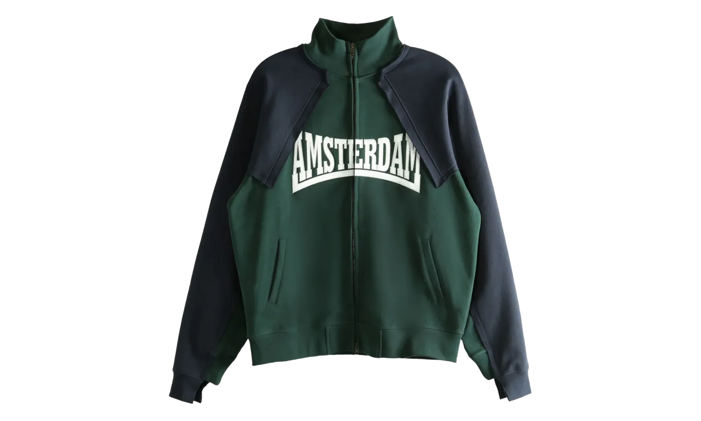 Patched Zip-Up "Emerald Green/Navy" UH76ZU760EN EMER