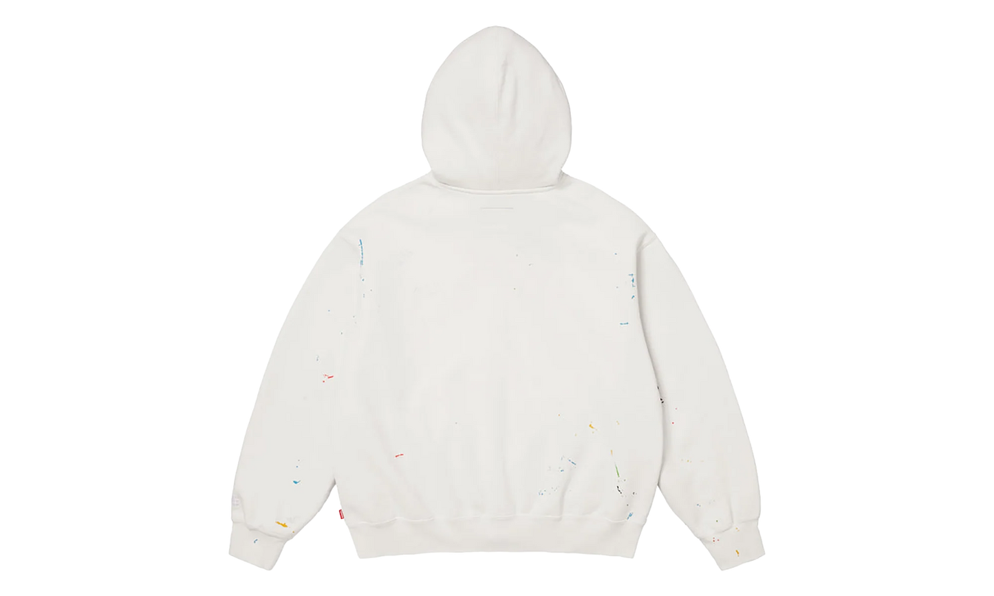 MM6 Maison Margiela Box Logo Zip Up Sweatshirt "SS26 - White" SU27171