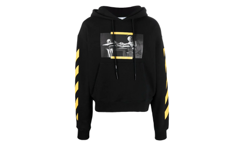 Caravaggio Painting Over Hoodie "Black / Multicolor" OMBB037F21FLE0111084