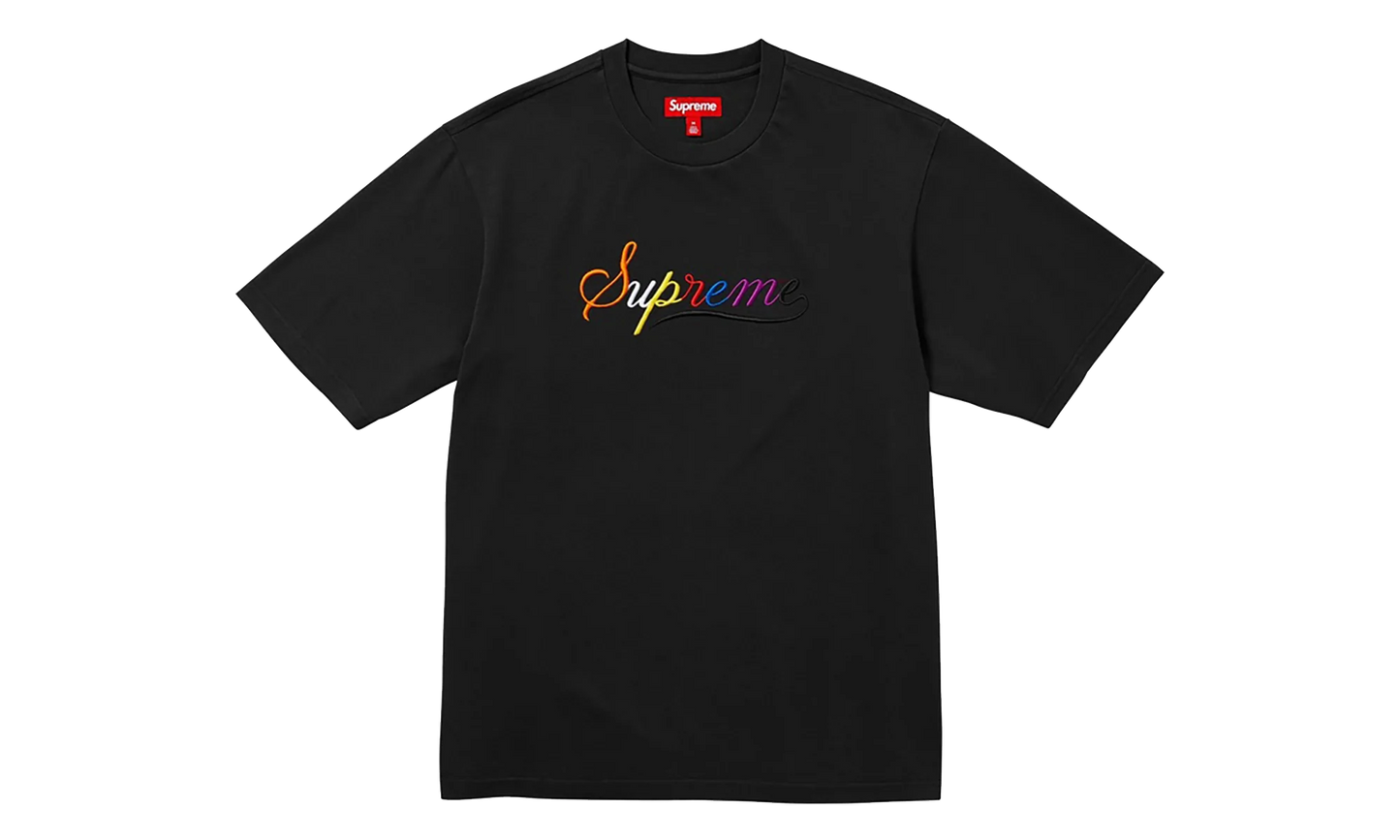 Cursive S/S Top "Black" SU27337