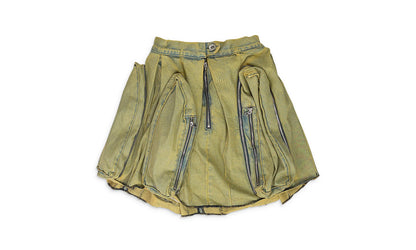 WINDOW POCKET CARGO MAXI SKIRT "GREEN" 3120140011SS24