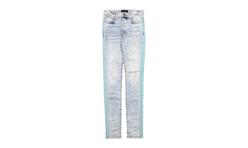 Flocked Track Jeans "Vintage Light Indigo Teal" AFTJVLI