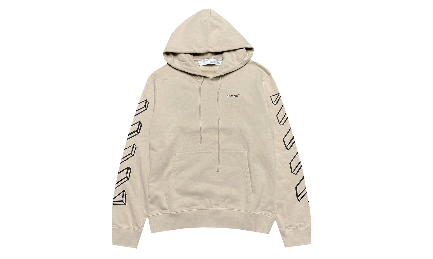 Outline Marker Arrow Hoodie "Beige" OMBB097G20FLE0021710