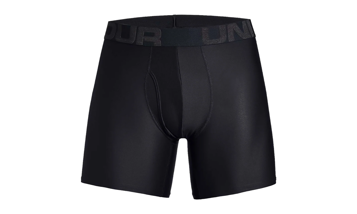Tech 6" 2-Pack Boxerjock "Black / Black" 1327415 001