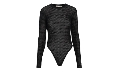 Monogram Velvet Bodysuit WMNS "Black" KITH127