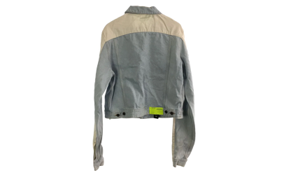 Contrast Denim Jacket "Blue / White" OMYE026S19386001