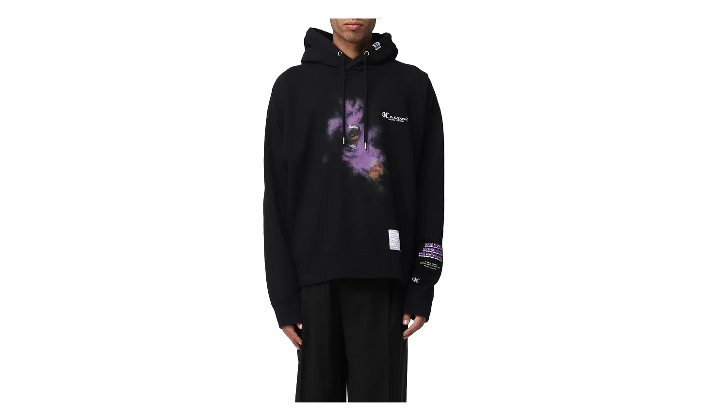 Face Logo Hooded Sweatshirt "Champion - Black" A10HD722 BLACK