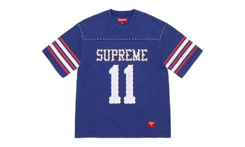 Studded S/S Football Top "SS26 - blue" SU27033