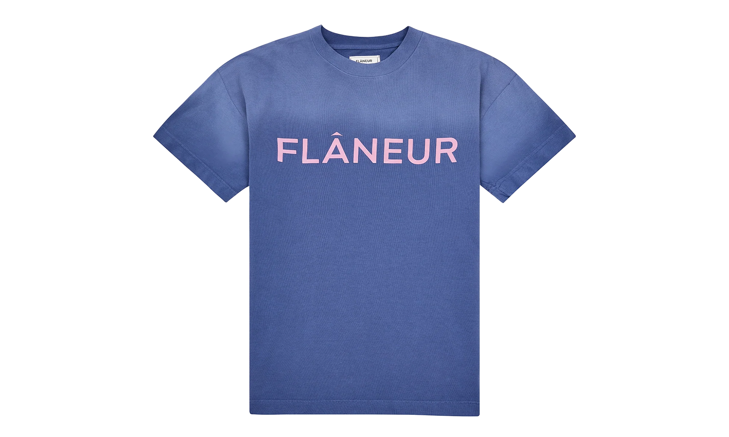 Washed Puffed Logo Tee "Purple" F15147