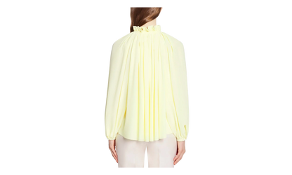 SILK FLARE SLEEVE BLOUSE "CITRON" RW TO0014 4868 P23 87