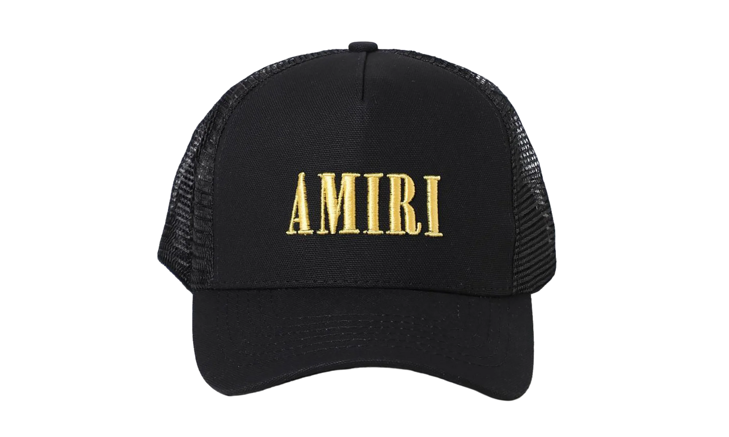 Core Logo Trucker Hat "Black / Yellow" XMAH001 011 BLAC
