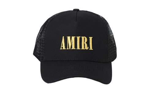 Core Logo Trucker Hat "Black / Yellow" XMAH001 011 BLAC