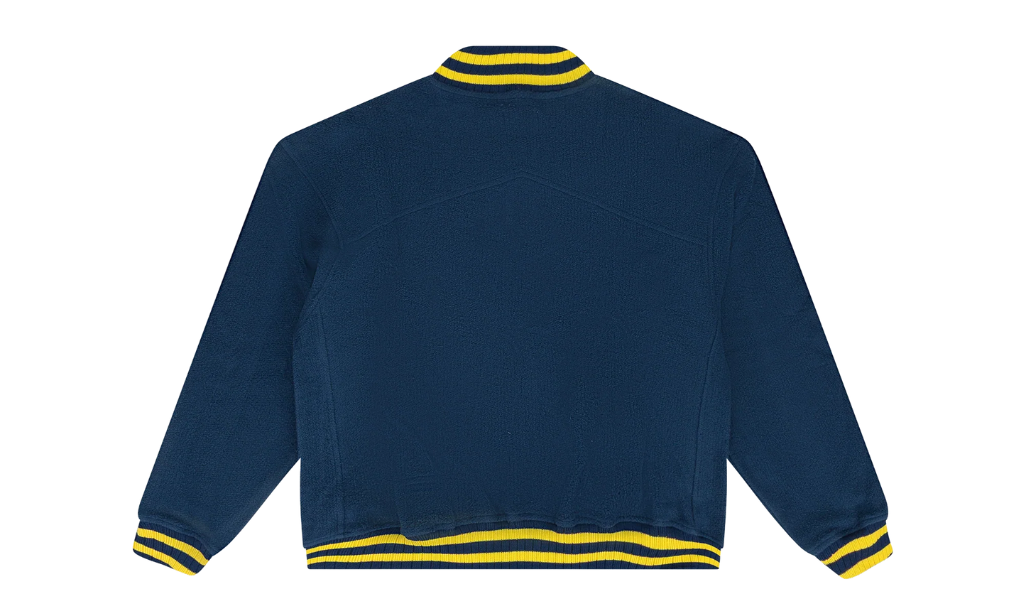 OVERSIZED LOGO TERRY VARSITY JACKET "Navy" RHD-MOTW-0005