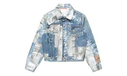 Printed Tape Denim Jacket "Blue" B90886AUZ