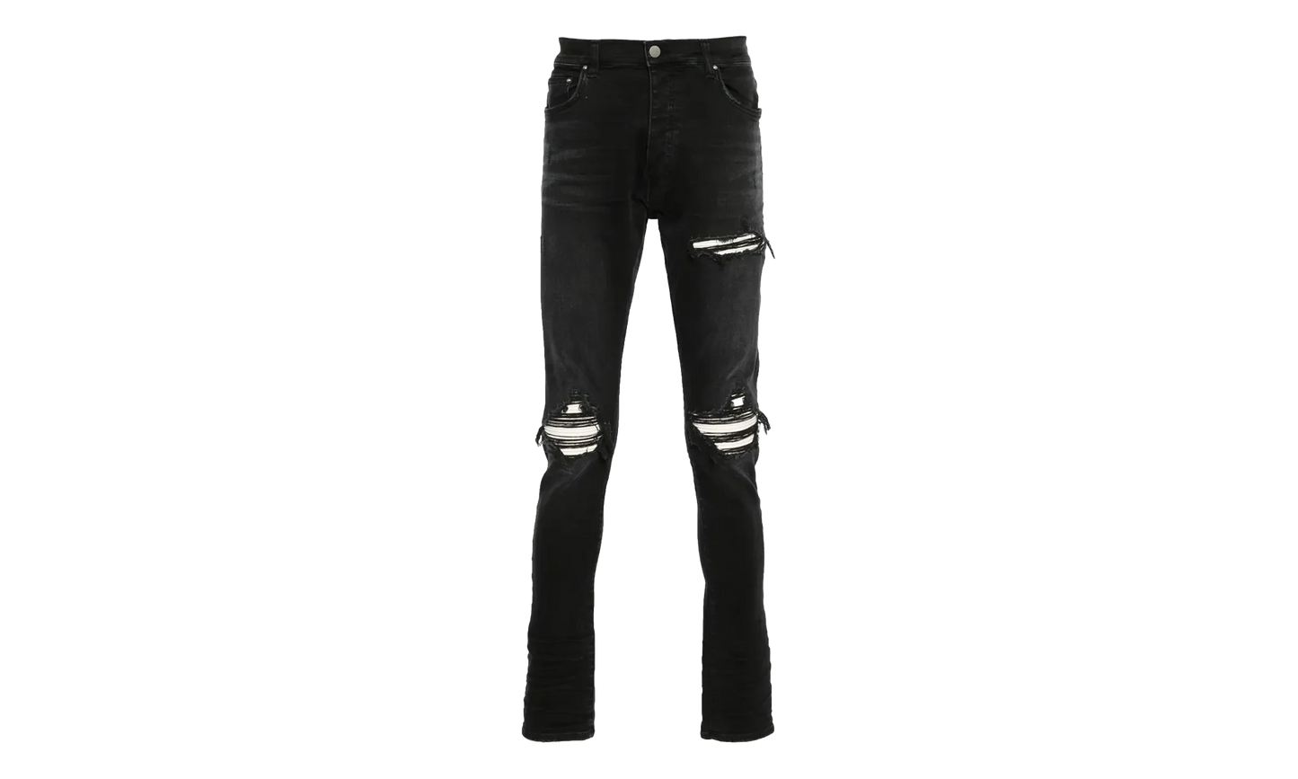 MX1 Ultra Suede Repair Jeans "Vintage Black White" MDNSY1055 097