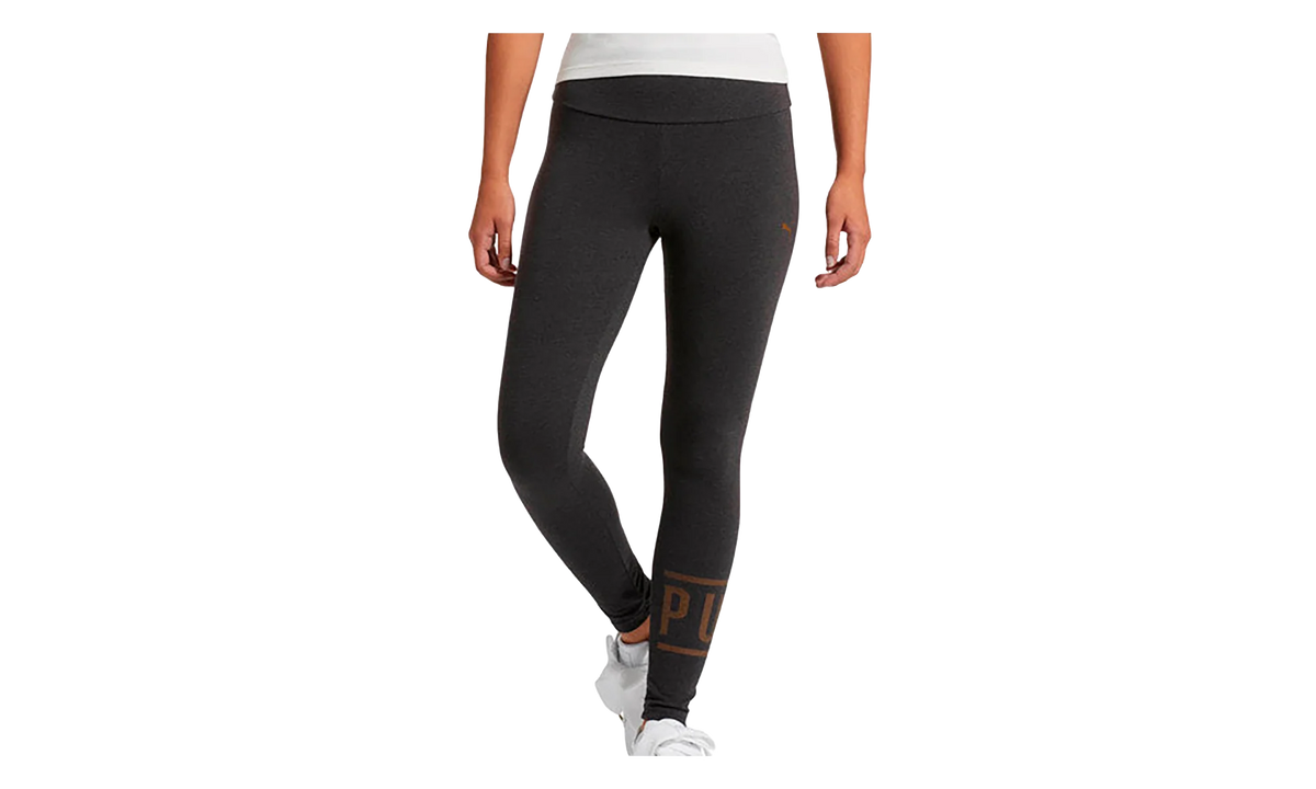Athletic Logo Leggings WMNS "Dark Grey Heather / Bronze Metal" 854820 09