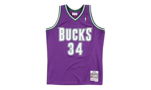 NBA Ray Allen Swingman Road Jersey "2000 Milwaukee Bucks - Purple" SMJYAC18014 MBUPURP00RAL