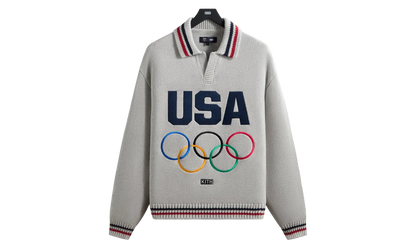Team USA Nelson Rugby Sweater "Light Heather Grey" khm034846 002