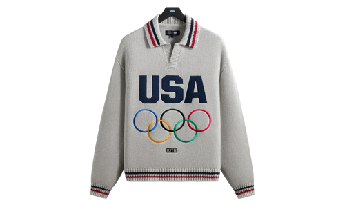 Team USA Nelson Rugby Sweater "Light Heather Grey" khm034846 002