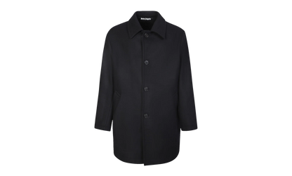 Curved Logo Mens Coat "Black" PMEA187C99FAB0011001
