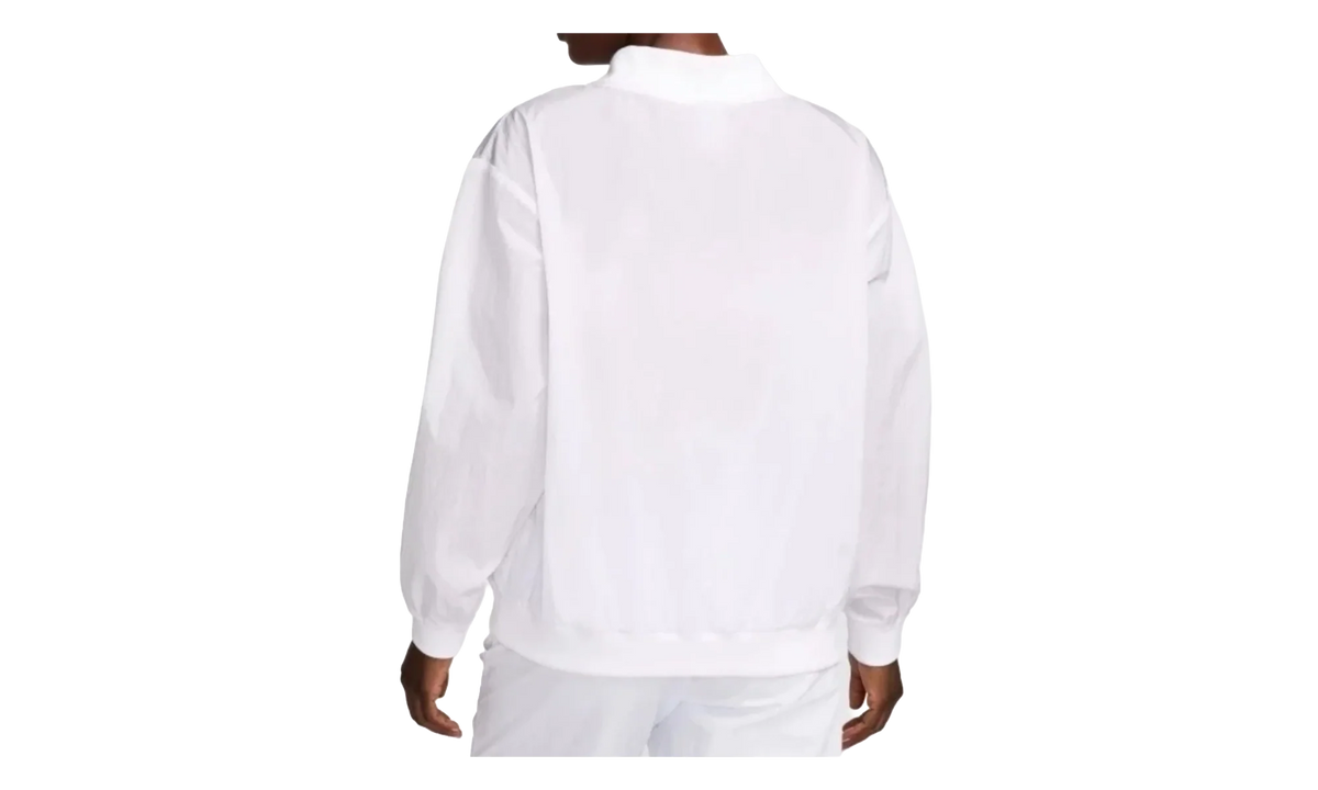 Sportswear Essential Loose UV Woven Long-Sleeve V-Neck WMNS "White" FV7649 100