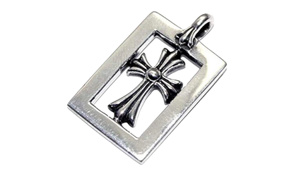 Framed Baby Fat Pendant "Silver" CHRM1037