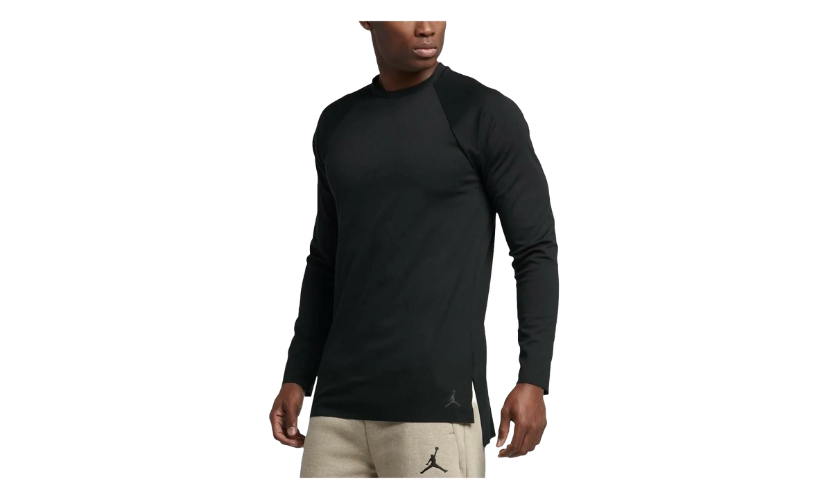 Jordan 23 Lux Raglan Long Sleeve Tee Shirt "Black" 834543 010