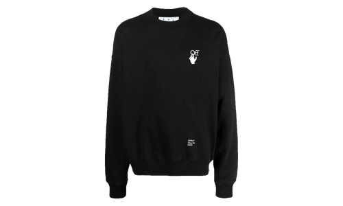 Carav Arrows Motif Sweatshirt "Black/White" OMBA054F21FLE0111001