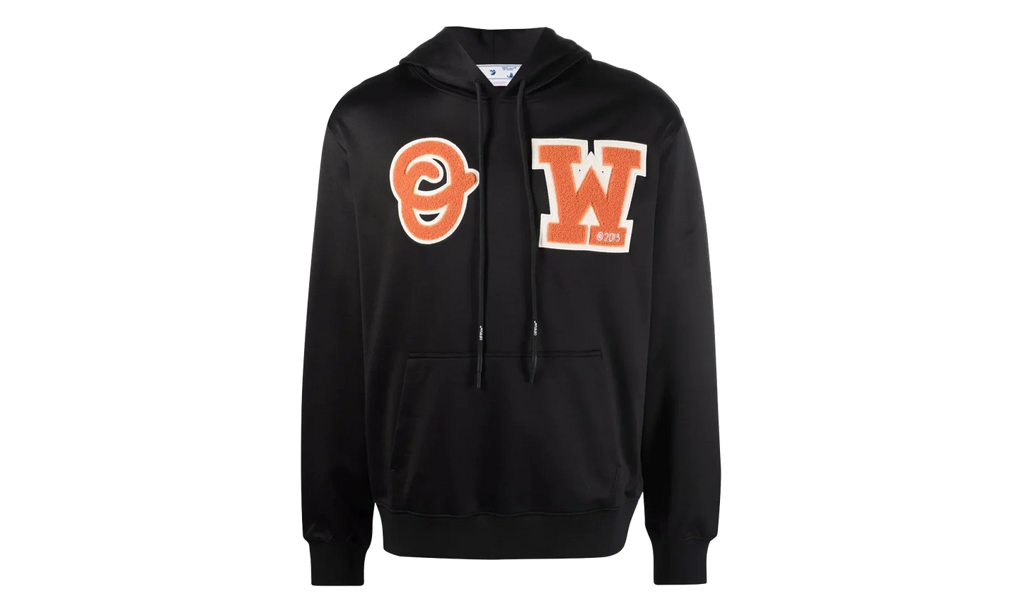Patch Skate Zip Hoodie "Black" OMBB097C99FLE0061020