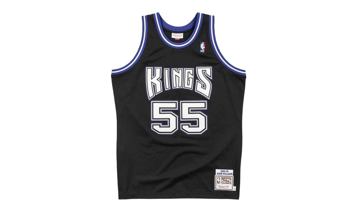 NBA Jason Williams Authentic Jersey "1998 Sacramento Kings - Black" AJY4LG19022 SKIBLCK98JWI