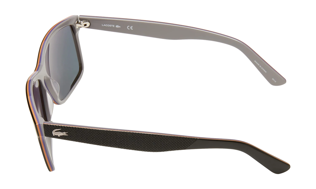 Rectangle Sunglasses "Shiny Black" L705S-003