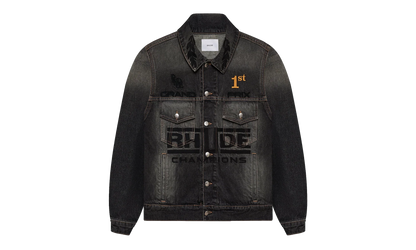 TIRE DENIM TRUCKER JACKET "AGOURA BLACK" RHFW25JA04012 3191