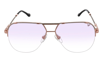 Blanco Half Rim 24KT Two-Tone "Rose / White Gold / Purple Gradient Photochromatic" HRBA2 0009 2D3
