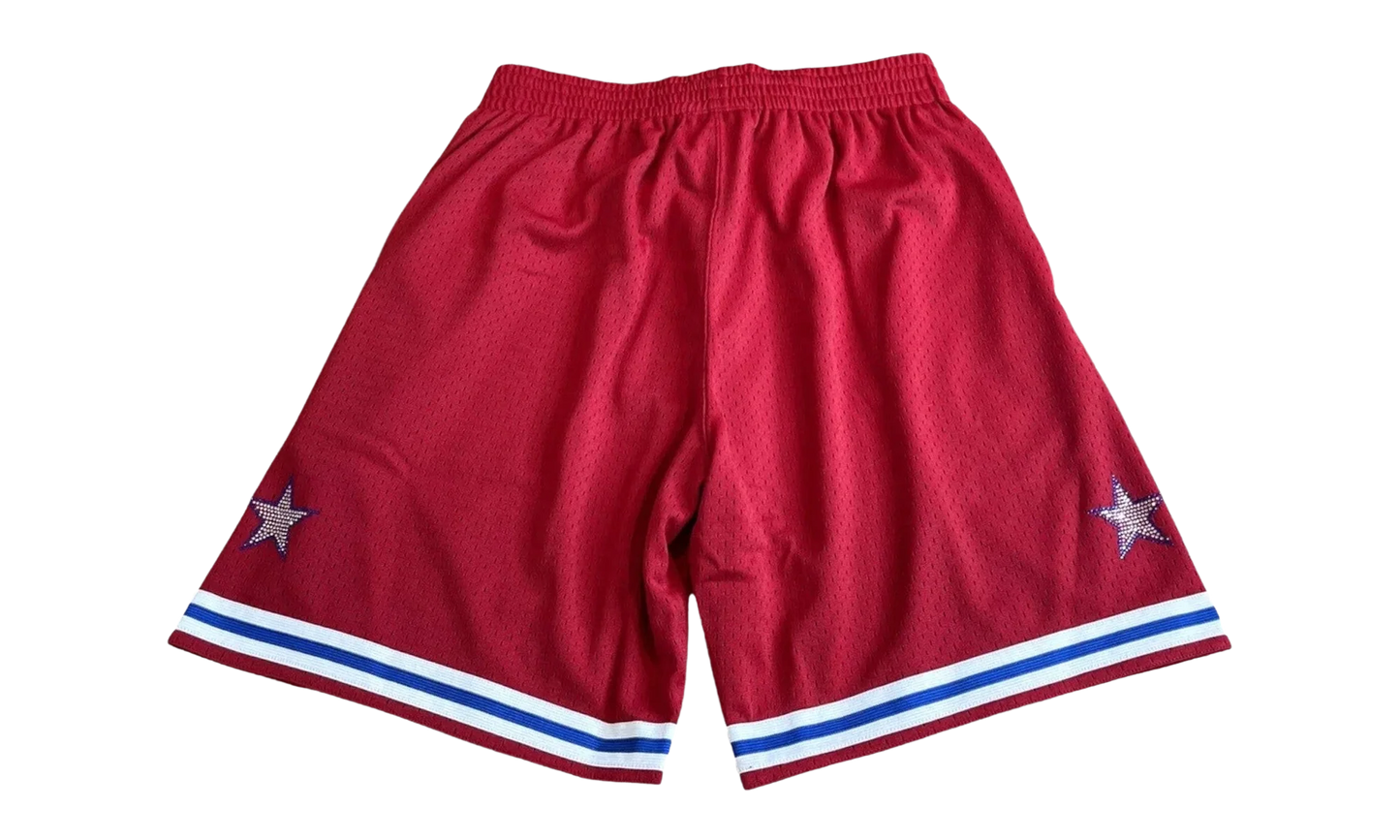 NBA Rhinestone Swingman Shorts "1988 All-Star - Red" SMSHBW18019 ASWRED188