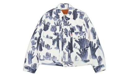 Type-2 Hands Jacket "White / Indigo" DT423