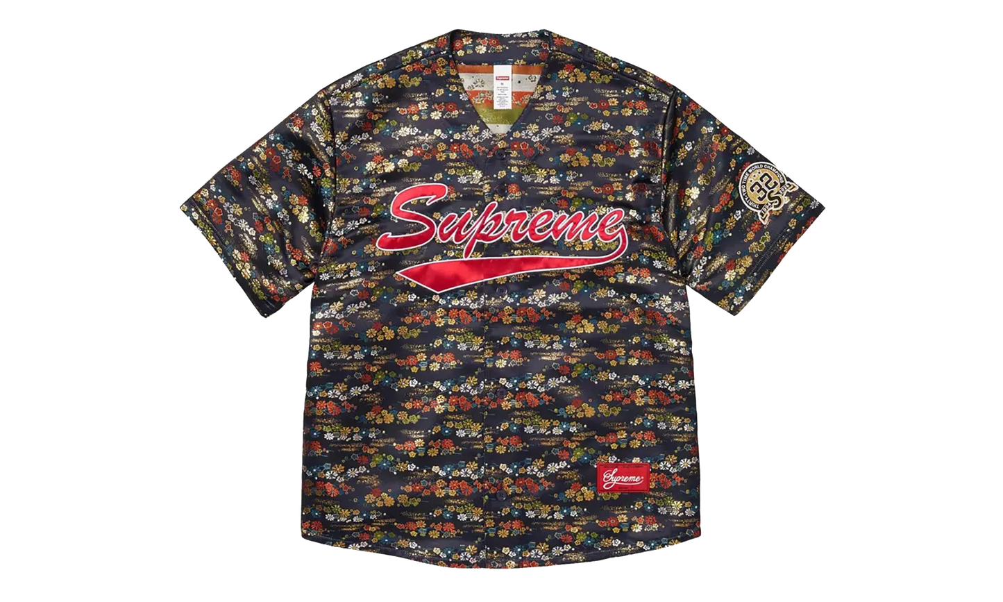 Floral Jacquard Jersey "SS26 - Navy" SU27412
