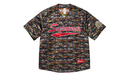 Floral Jacquard Jersey "SS26 - Navy" SU27412