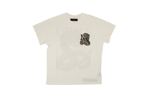 White Snake Cotton T-Shirt "White" AMR-XTSH-0054