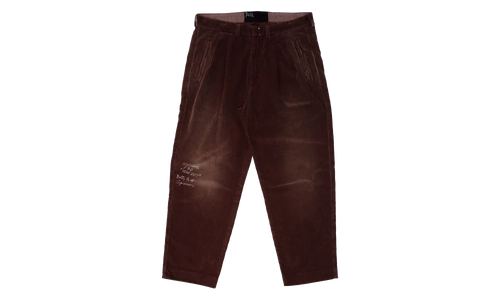 Synanon Cord Pleated Pants "Burgundy" 5U001Q3009BUR