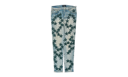 Leather Star Patch Jeans "Chemist - Clay Indigo Green" SS22MDS022 408