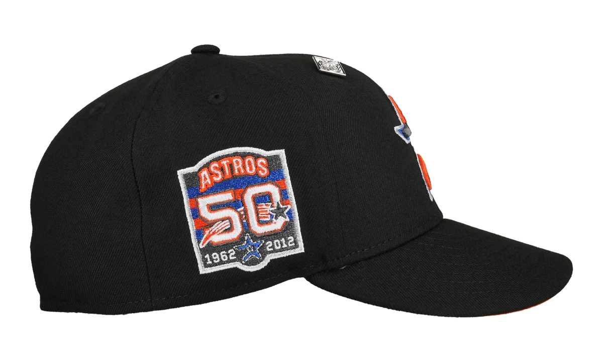 59FIFTY Houston Anniversary 50th Anniversary "3 Tier" Fitted Hat "Black / Orange" 123451297745