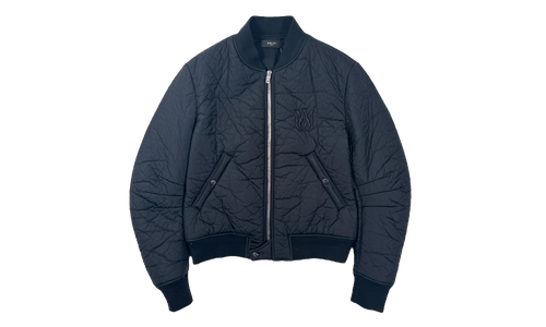 MA Logo Crinkle Nylon Bomber Jacket "Navy" PF22MOS011 001