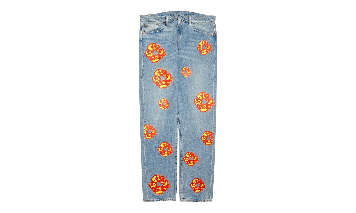 Offset Levi's 501 Cotton Wreath Jeans "Light Wash / Indigo / Multicolor" DT304