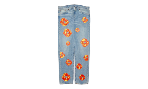 Offset Levi's 501 Cotton Wreath Jeans "Light Wash / Indigo / Multicolor" DT304
