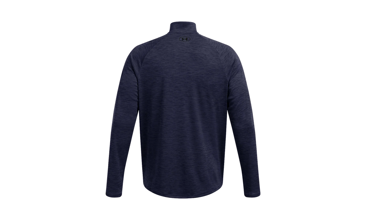 Long Sleeve Tech Textured 1/2 Zip High Neck "Midnight Navy / Black" 1382797 410