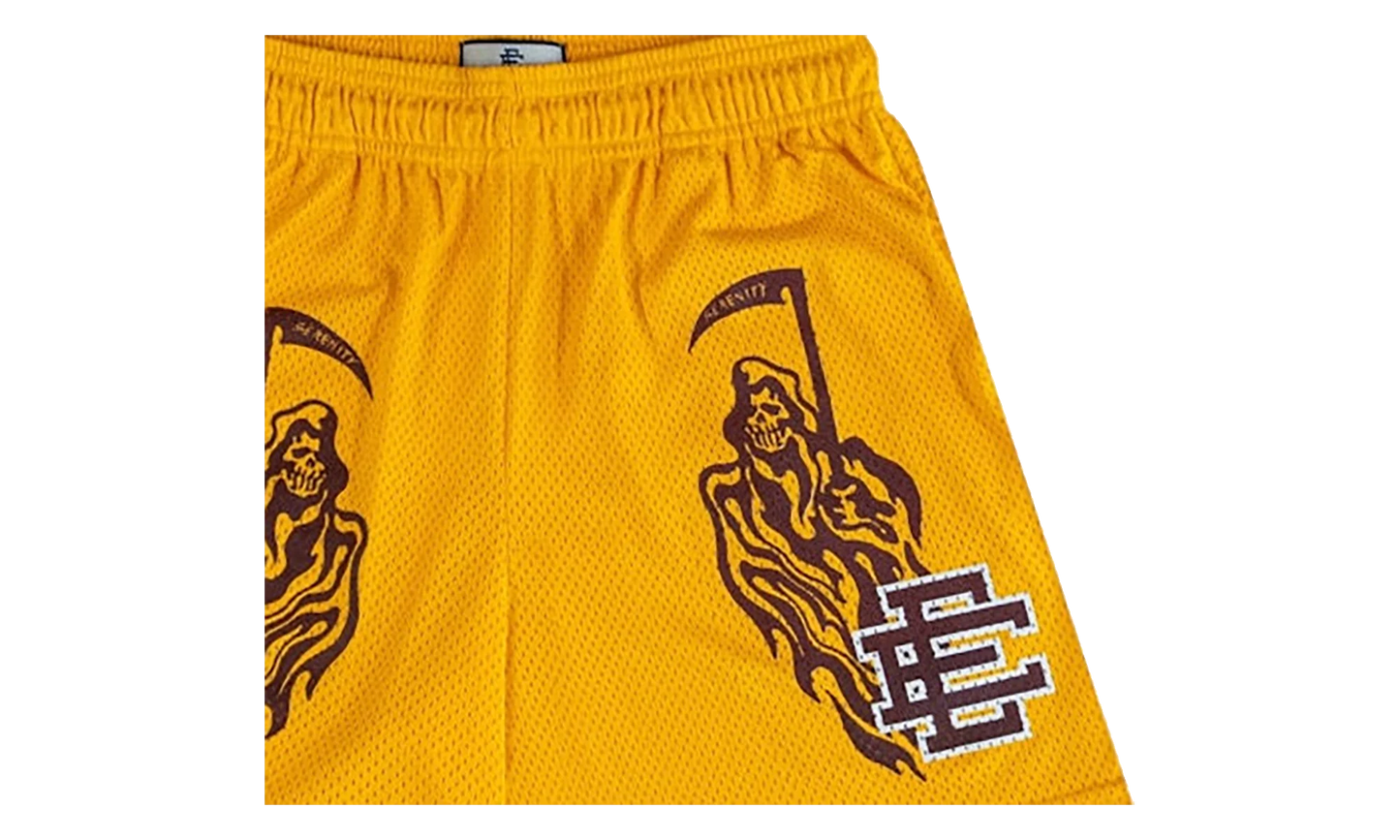 EE BASIC SHORT "WARREN LOTAS - Yellow/Maroon" EE679